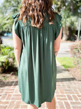picture 5 back of girl wearing Into The Wind Dress | Green