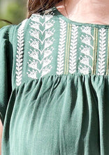 picture 3 girl wearing chest Into The Wind Dress | Green