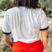 picture 2 back of girl wearing Check The Bulldogs Tee | White