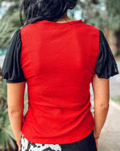 Go Team Waffle Top | Red