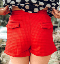 Cheer Textured Shorts | Red