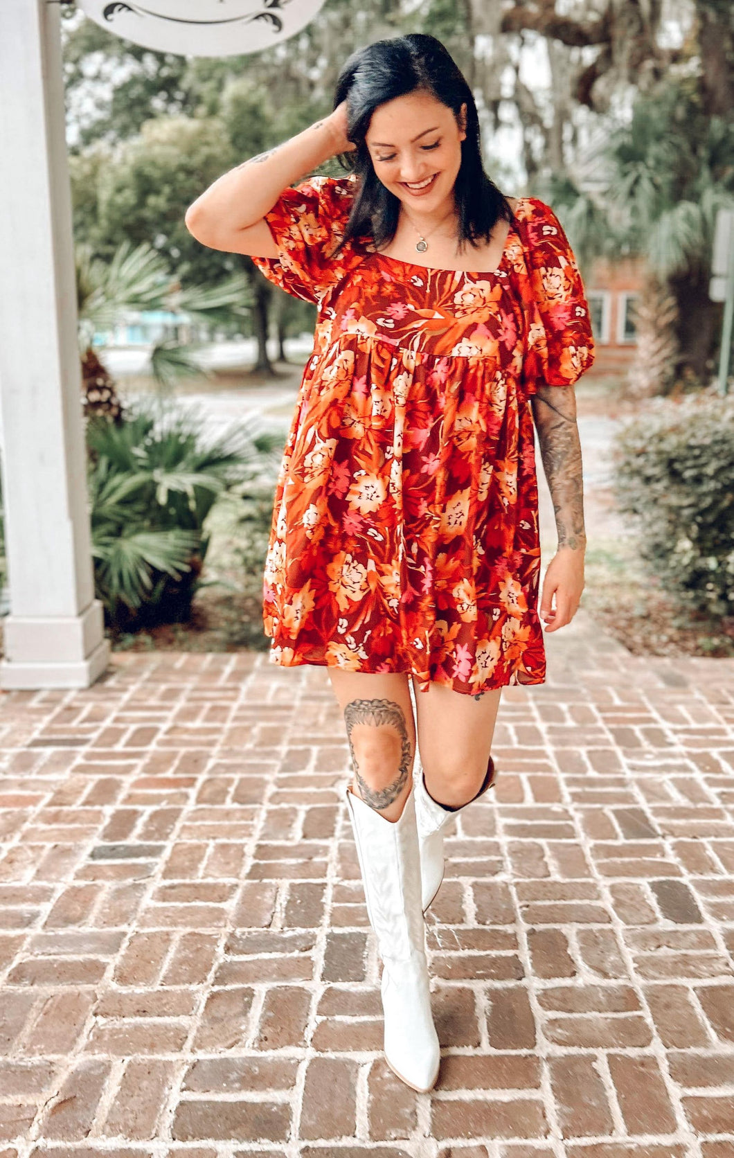 Rust best sale tea dress