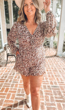 picture 1 Rowdy Floral Romper | Mocha