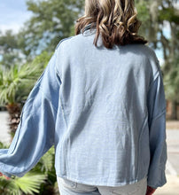 picture 4 Henley Denim Pullover | Denim Blue