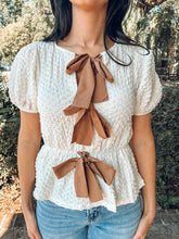 Tied With A Bow Top | Cream