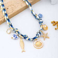 Rope Charm Seashell Necklace