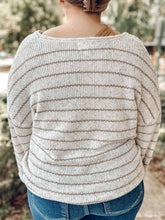 picture 3 Striped Knit Curvy Sweater | Ivory