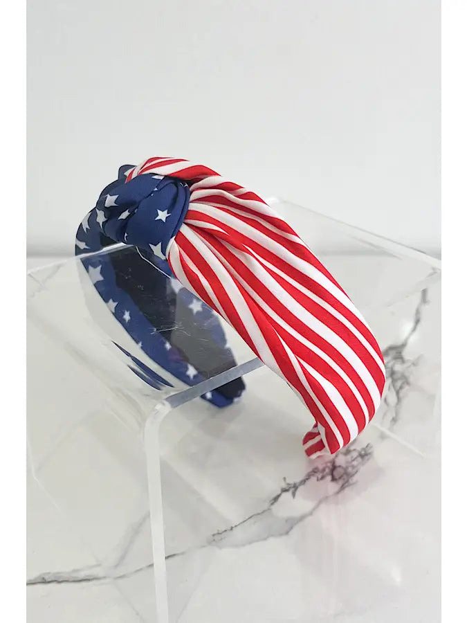 picture 1 Stars and Stripes Knotted Headband