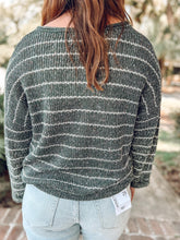 picture 2 Striped Knit Sweater | Green