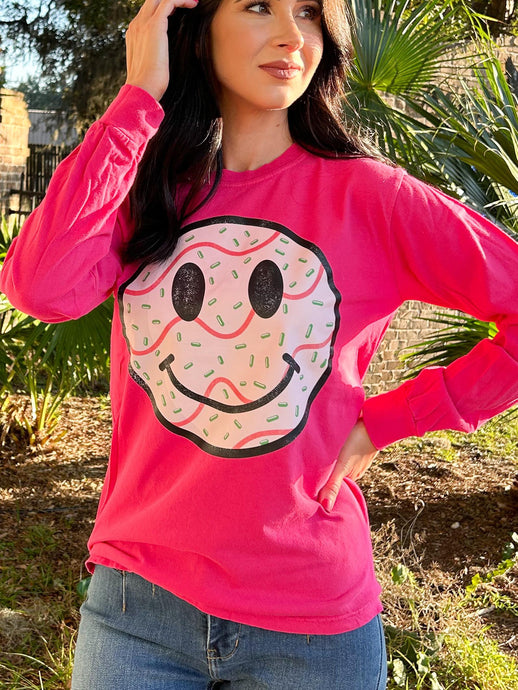 picture 1 Lil Deb Smile Tee | Hot Pink