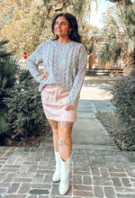 The Way Crochet Sweater | Pink Rose