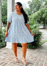 Chloe Floral Mini Dress | Blue