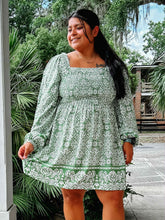 Envy Boho Smocked Dress | Green