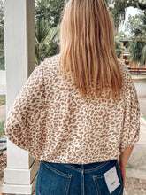 Leopard Batwing Oversize Top