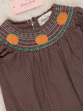 Smocked Pumpkin Bubble | Brown