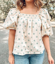 Spring Dot Top | Taupe