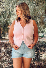 Honey Please Knit Vest | Pink