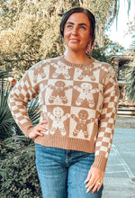 Checkered Gingerbread Sweater | Khaki