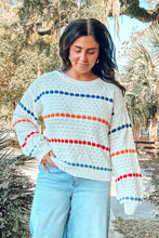 Jolly Striped Sweater | Cream