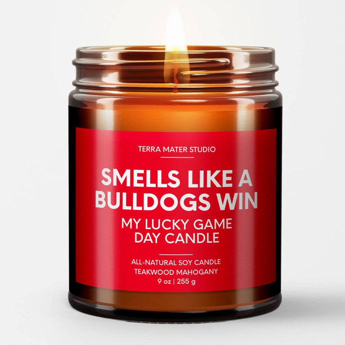 Smells Like A Bulldogs Win Game Day Candle | Coffee Shop