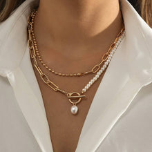 Pearl Toggle Wrap Necklace