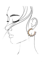 Pearl Hoop Earring | Gold