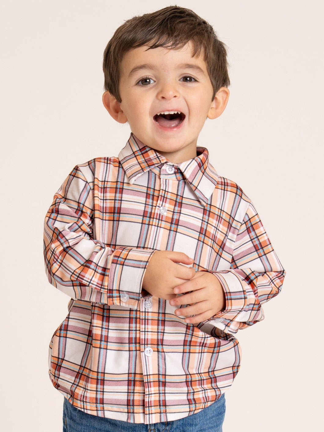 Maple Plaid Button-Up Shirt