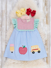 School Days Embroidered Cotton Dress