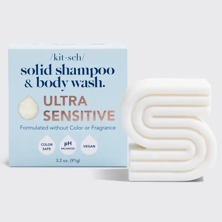 Ultra Sensitive Shampoo & Body Wash Fragrance Free | Kitsch
