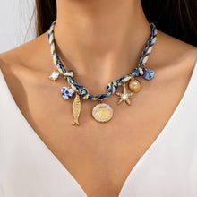 Rope Charm Seashell Necklace