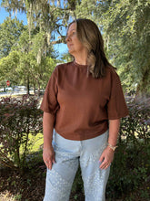 Scuba Drop Shoulder Tee | Chestnut