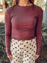 Crew Basic Long Sleeve Top | Cherry