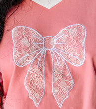 Sweet Bow Lace Top | Pink