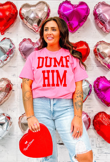 picture 1 Dump Him Tee | Hot Pink