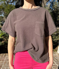 pic 3 Oversize Washed Pocket Tee | Charcoal