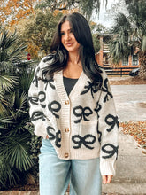 Everyday Bow Cardigan | White