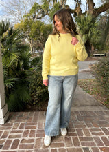 Split Bow Back Sweater | Yellow