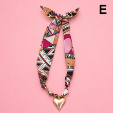 Printed Scarf Necklace