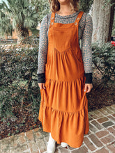 Stroll Overall Midi Dress | Camel
