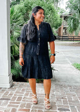 Mia Mineral Wash Dress | Black