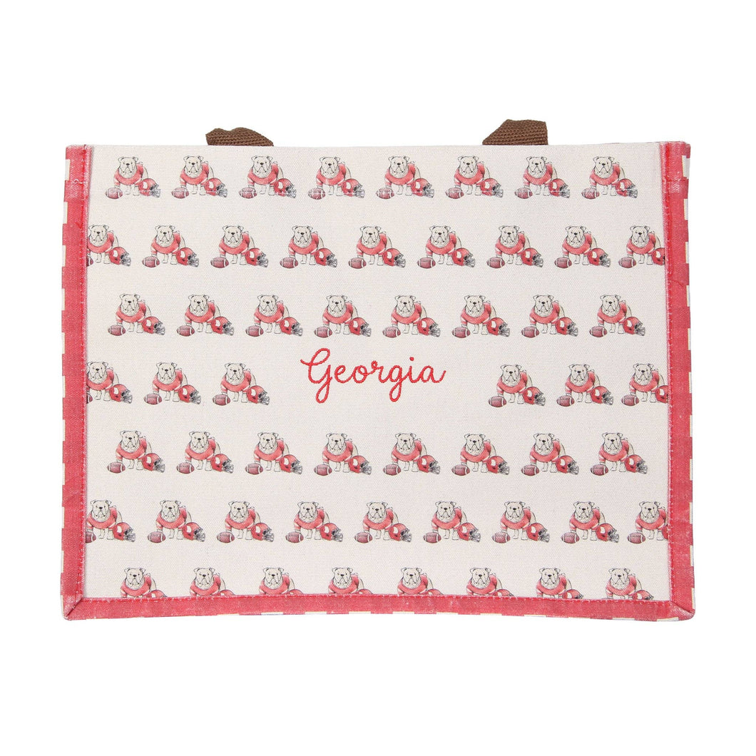 Bulldogs Pattern Tote Bag