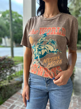 World Needs More Cowboys Tee | Brown