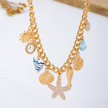 Sealife Denim Boho Necklace