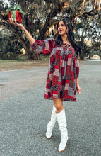 Patsy Patched MIni Dress | Plum