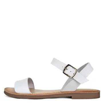 Becks Ankle Strap Sandal | White