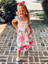 Ruffles + Scribbles Ruffle Dress