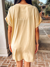 Cotton Tee Dress | Yellow