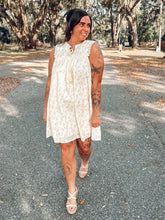 Floral Lace Trim Dress | Yellow