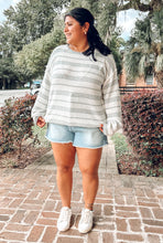 Textured Stripe Sweater | Dusty Sage