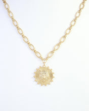 Carmen Coin Necklace Tiger Worn Gold: Default